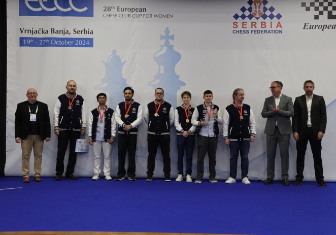 Performanță istorică pentru șahul arădean! Vados a luat bronzul la Cupa Cluburilor Europene