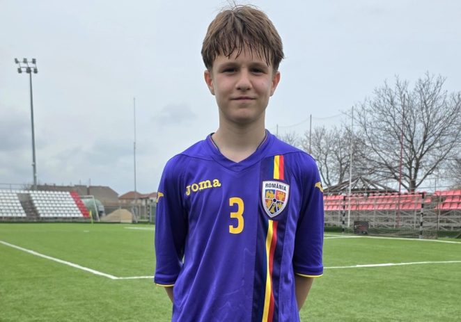 Tânăr fotbalist al Gloriei Arad, convocat la o nouă selecție pentru naționala U15