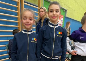 Gimnastele din Arad au urcat pe podium la concursul internațional de ritmică de la Ljubljana
