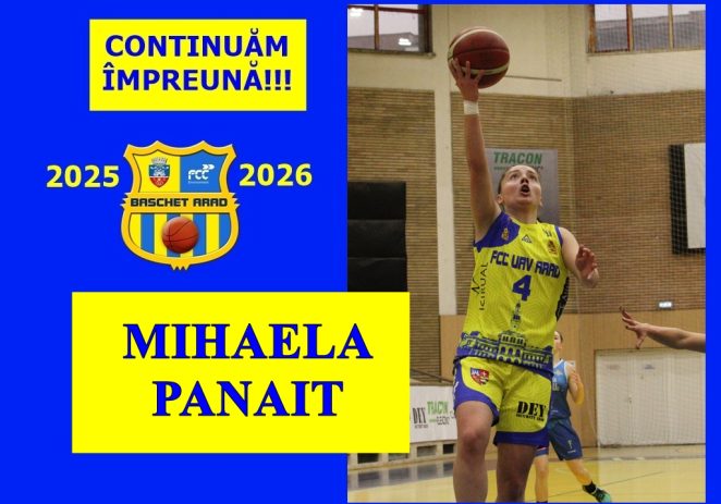 FCC UAV își păstrează coordonatoarea de joc, Miky Panait rămâne la Arad!