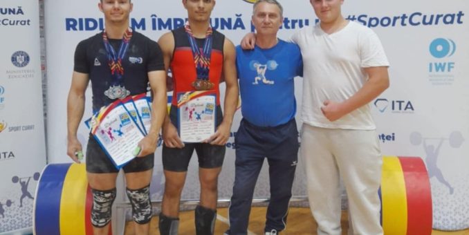 Halterofilii CSM-ului au urcat pe podium la finala națională a juniorilor