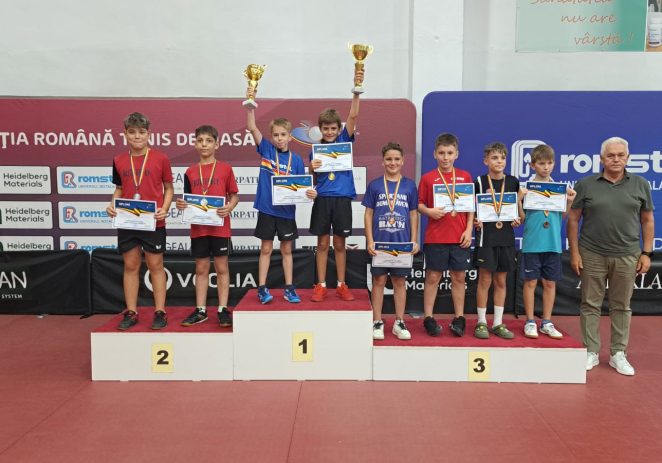 Aradul are doi medaliați la Naționalele U11 de tenis de masă
