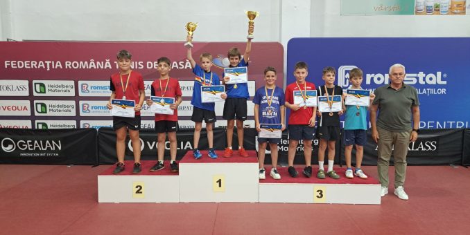 Aradul are doi medaliați la Naționalele U11 de tenis de masă