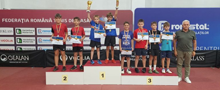 Aradul are doi medaliați la Naționalele U11 de tenis de masă