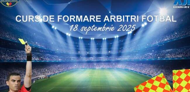 Un nou curs de arbitri de fotbal, la Arad