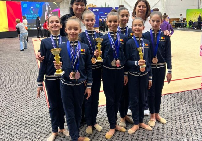 Gimnastele junioare de la CSM Arad s-au remarcat la Naționalele de ritmică