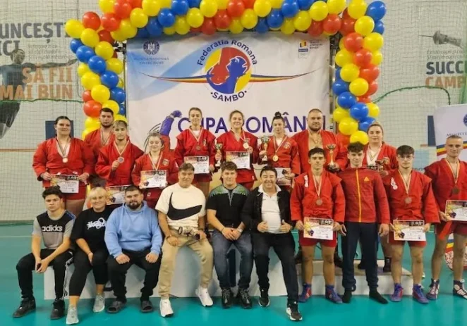 Luptătorii de sambo de la CS Universitatea Arad au fost în top la Cupa României