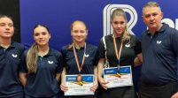 Alesia Sferlea și Adela Strună sunt dublu medaliate naționale de tineret la tenis de masă