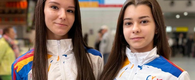 Gimnastele Sara Buda și Alina Căpitan au luat bronzul european la aerobic, cu naționala de juniori