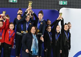 Ansamblurile de la CSM Arad au încheiat un nou an excelent pentru gimnastica ritmică
