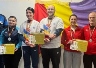 Pistolarii Elif Kirklar și Gheorghe Pop au cucerit bronzul național la dublu mixt