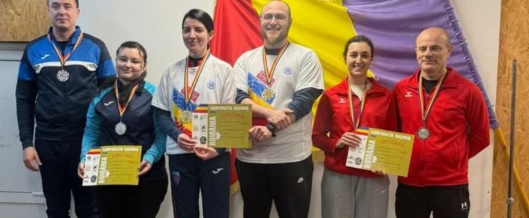 Pistolarii Elif Kirklar și Gheorghe Pop au cucerit bronzul național la dublu mixt