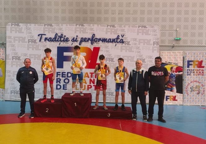 CSS Gloria Arad are campion național de lupte la categoria sub 15 ani