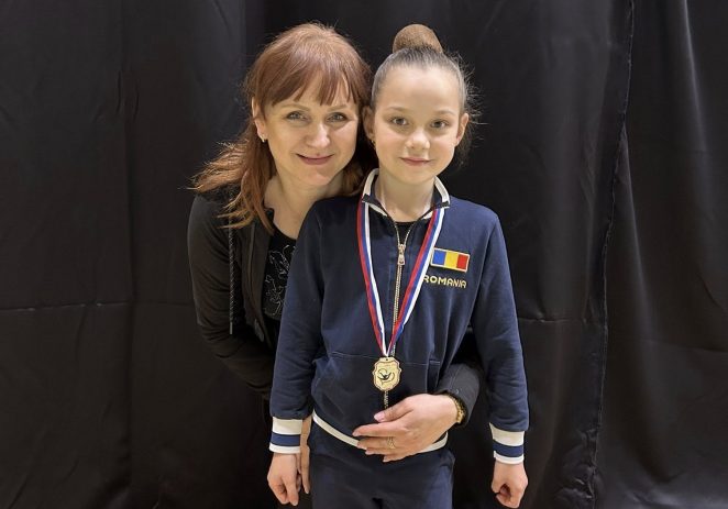 Gimnastele arădene de la ritmică au excelat la concursul de la Novi Sad