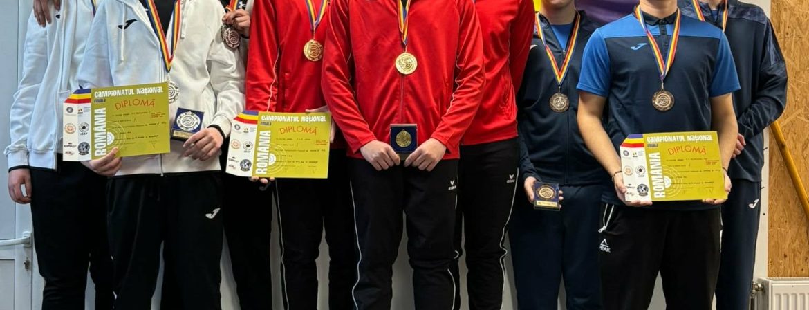 Pistolarii juniori II de la CSM Arad sunt campioni naționali la aer comprimat