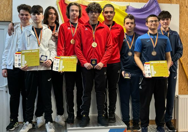 Pistolarii juniori II de la CSM Arad sunt campioni naționali la aer comprimat