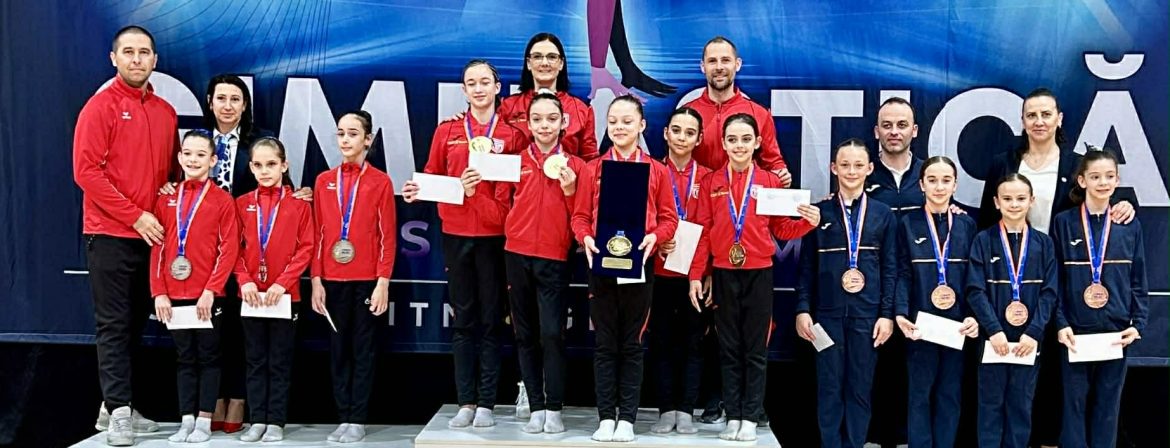 Gimnastele arădene au luat, la Deva, primele medalii naționale ale anului