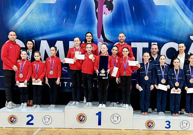 Gimnastele arădene au luat, la Deva, primele medalii naționale ale anului