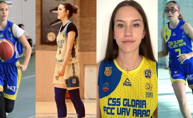 CSȘ Gloria trimite patru baschetbaliste la loturile naționale juvenile