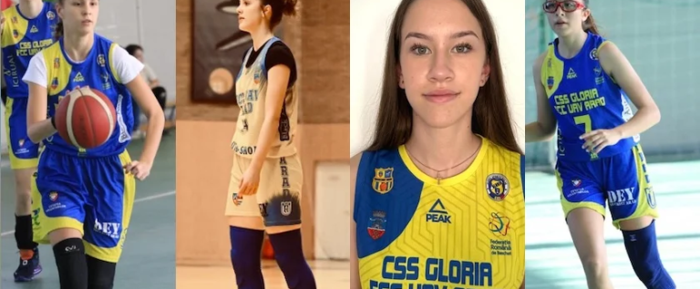 CSȘ Gloria trimite patru baschetbaliste la loturile naționale juvenile