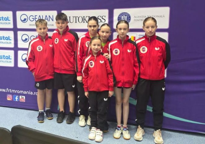 Puștii arădeni au avut Naționale sub 13 ani la tenis de masă