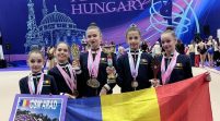 Gimnastele CSM-ului au excelat la Pecs și Bistrița, pe covorul ritmicii