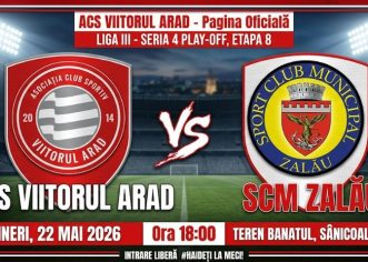 Viitorul Arad caută să puncteze chiar în ultima etapă din play-off