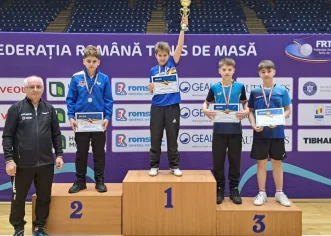 Sergiu Bej este vicecampion național U13 la tenis de masă