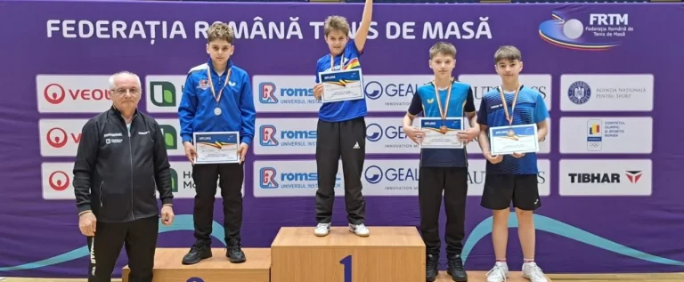 Sergiu Bej este vicecampion național U13 la tenis de masă