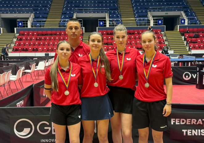 Echipa de junioare a CSM-ului este vicecampioană națională la tenis de masă!