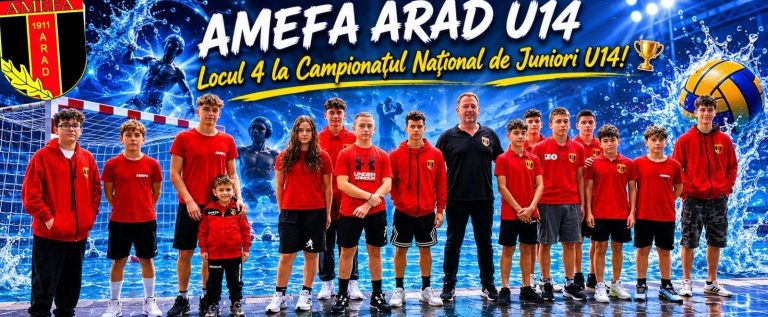 AMEFA U14 s-a clasat în careul de ași al poloului juvenil românesc