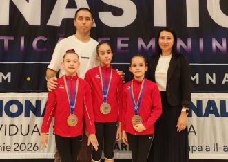 Gimnastele junioare II ale CSM-ului au luat argintul cu echipa