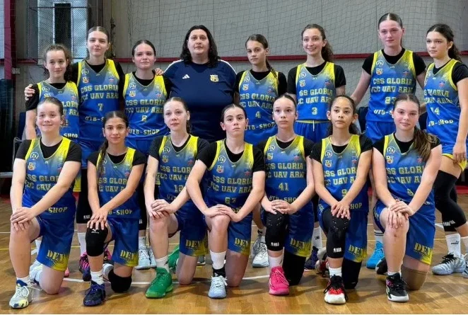 Baschetbalistele U13 ale Gloriei au încheiat pe locul 8 la nivel național