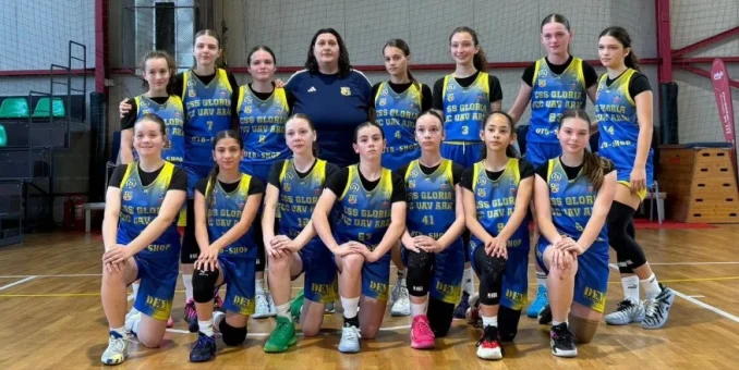 Baschetbalistele U13 ale Gloriei au încheiat pe locul 8 la nivel național