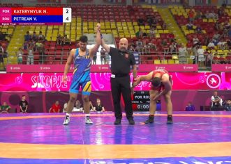 Vlad Petrean a fost în Top 10 la Europeanul de lupte U20