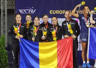 Alesia Sferlea a luat argintul european la junioare, cu naționala de tenis de masă!
