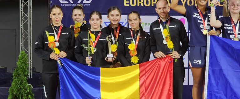 Alesia Sferlea a luat argintul european la junioare, cu naționala de tenis de masă!