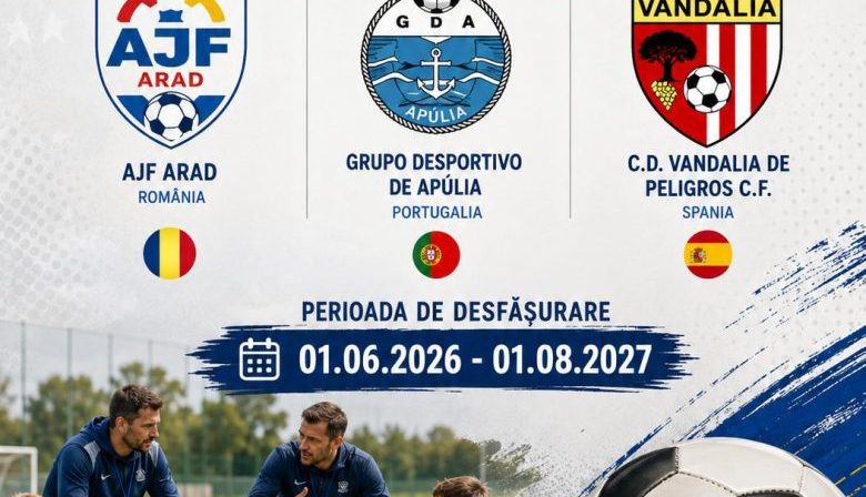 AJF Arad a obținut finanțare Erasmus, alături de parteneri iberici