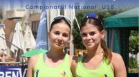 Aradul are vicecampioane naționale de junioare la volei pe plajă