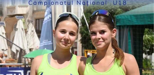 Aradul are vicecampioane naționale de junioare la volei pe plajă