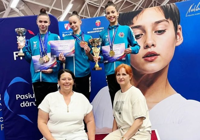 Junioarele CSM-ului arădean, aur național la gimnastică ritmică!