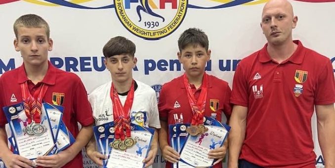 AMEFA și Gloria au avut medaliați la Naționalele U13 și U15 de haltere