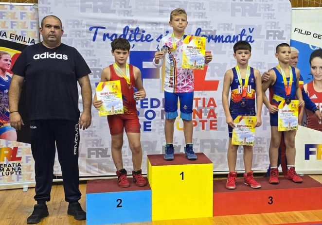 CSȘ Gloria are un mic campion național la lupte, alte două medalii de bronz
