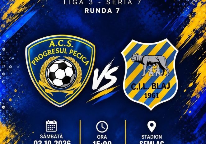 Pecica are meci acasă cu liderul, Viitorul primește vizita favoritei seriei!