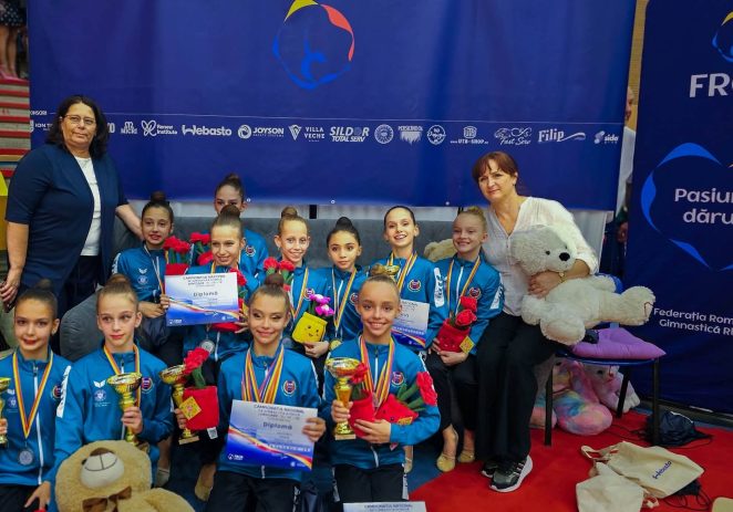 Junioarele Elena Tătar și Mara Cercel sunt campioane la gimnastică ritmică