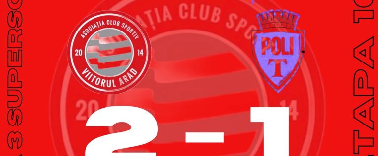Viitorul câștigă cu Poli II și privește spre podiumul din C7
