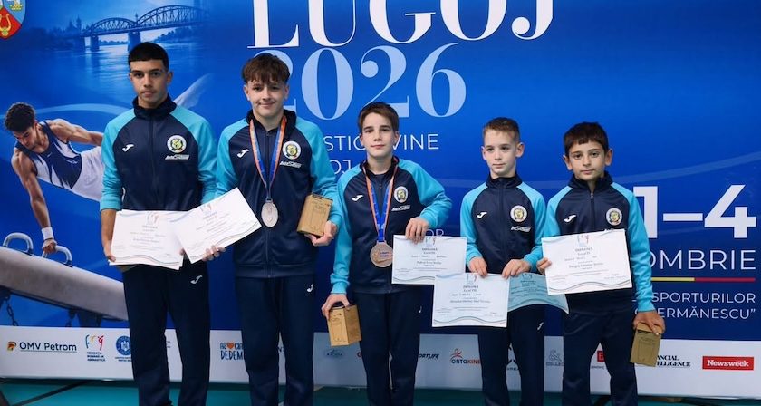 Doi gimnaști arădeni au urcat pe podiumul național al juniorilor